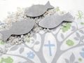 Deko Set mit Motiv Baum des Lebens in Salbei Grün – abgestimmte Tischdekoration religiöse Feiern 5