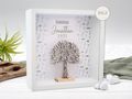 Personalisierter Holz Bilderrahmen Baum des Lebens christliche Symbole Konfirmation Kommunion Geburtstag Geschenk 2