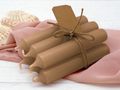 6 Kerzen - Stabkerzen in Beige für dezente Farbakzente in jeden Wohnraum 2