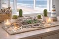  Naturholz mit weißer Kalkoptik – Wohn- und Tischdekoration passend für Boho-, Mediteran-, Landhaus- oder Skandi-Stil 3
