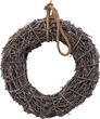 Deko Weidenkranz braun - 40 cm - Naturkranz Weide Türkranz Tischkranz Kranz aus Holz mit Kordel zum Aufhängen 1