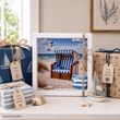 Geldgeschenk Verpackung Urlaub Reise Nordsee Ostsee Strandkorb Gutscheinbox 3D 2