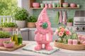 Gartenzwerg Rosa mit Grüne Nase 30 cm – lustiges Geschenk Geburtstag, Sommer Party Garten Grillen 3