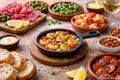 Kleine Tapas Servierpfanne mit Stielgriff und zwei Ausgießern - ideal für Camping, Outdoor Küche, Grill 3
