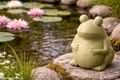 Frosch Figur für Zimmer, Schreibtisch, DIY Gardening, als Tischdeko oder Fensterbank Deko 5