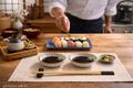 Sushi-Set für 2 Personen im japanischen Stil für Hochzeit, Einweihungsfeier, Geburtstag, Geschenk - Geschenkidee 4