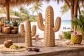 Deko Kaktus Wasserhyazinthe -ideal für Wohnzimmer, Schlafzimmer, Kinderzimmer, Flur, Wintergarten, Hotel, Strandbar 4
