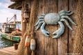 Riesenkrabbe aus massivem Eisen - Deko Highlight für den Sommer für Garten, Terrasse, Wand Fischerhütte, Strandhaus 5