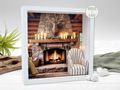 Bilderrahmen Holz Geschenk mit LED, personalisiert - für Jäger & Mann Geburtstag, Naturfreunde, Ski Urlaub, Weihnachten  2