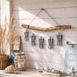 Maritime Deko Girlande mit Zehentrenner aus Holz in Blau und Weiß im Shabby Look 2