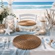 Untersetzer Platzdecke Weide Rund - für Vasen, Kerzen, Schalen & als Tiscdeko für Hochzeit, Geburtstag, Weihnachten  2