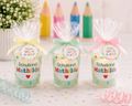 Windlicht Banderole Mint Kerzenglas Votivglas Einschulung Schulbeginn PERSONALISIERT 7,5cm Hoch 3