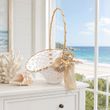 Blumenkörbchen Creme Streukörbchen Boho Hochzeit Strandhochzeit Maritim 2