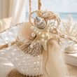Blumenkörbchen Strandhochzeit Hochzeit Sommer Maritim Blumenkind 4