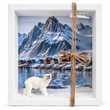 Geldgeschenk Verpackung Reise Norden Arktis mit Miniatur Eisbär Kanada Russland Grönland Spitzbergen Alaska 1