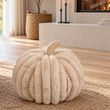 Herbst Kürbis Creme Kissen Halloween Braun Kürbisform Deko Zierkissen 4