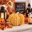 Kürbis Kisssen Deko für Herbst, Halloween, Erntedankfest in Kinderzimmer, Wohnzimmer, Schlafzimmer 4