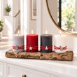 4 Adventskerzen für Adventskranz - Selbstverlöschend, durchgefärbt, Made in Germany 3