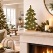 Deko Tannenbaum Filz Aufsteller Salbei Grün Weihnachten Fensterbank 32cm H 6
