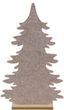 Deko Tannenbaum Filz Aufsteller Natur Beige Weihnachten Fensterbank 32cm H 1