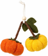 Hängedeko Herbst Filz Eicheln Kürbis Zapfen Herbstblätter 6 Stück 6