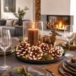 6 Natur Kiefernzapfen 5-7 cm - Deko für Weihnachtsdeko DIY Herbst Winter Tischdeko 2