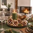 Kiefernzapfen mit weißen Spitzen – echte Naturzapfen, winterliche Weihnachtsdeko 4