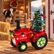 Traktor Christbaumschmuck Glas – Trecker mit Weihnachtsbaum als Geschenkidee für ein Landwirt 2