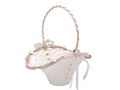 Blumenkörbchen Streukörbchen Rosa Weiß Vintage Blumenkind Hochzeit MARINA 1