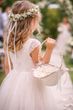 Blumenkörbchen Hochzeit Streukörbchen in Rosa Weiß zum Streuen von Blütenblättern, Rosenblättern oder Konfetti  2