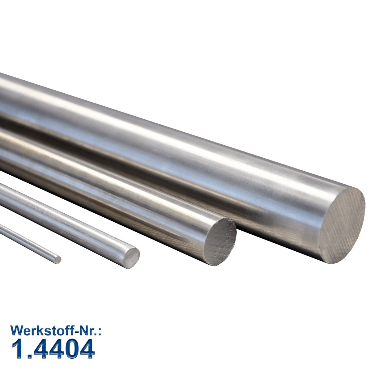 Produktbild von Edelstahl Rundstahl – Durchmesser 6–35 Mm, 2000 Mm Länge, Blank, Made In Germany