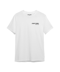 Weißes T-Shirt aus Baumwolle mit Rundhalsausschnitt und kurzen Ärmeln. Schlichtes Design ohne Muster. Ideal für vielseitige Kombinationen.