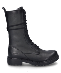 Der Stiefel in der Farbe Asphalt besteht aus glattem Leder und zeichnet sich durch einen seitlichen Reißverschluss aus. Die robuste Sohle und die dezente Nahtführung verleihen dem Schuh ein modernes Aussehen.