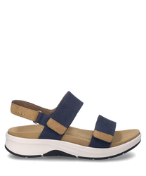 Esta sandalia en el color Ocean-Kombi se caracteriza por sus cierres de velcro que permiten un ajuste individual. La parte superior está hecha de una mezcla de tejidos agradable que combina comodidad y estilo.