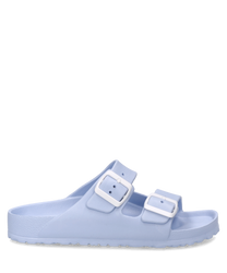 The skyblue sandal features a comfortable plastic body with two adjustable buckles for optimal support. The non-slip sole and simple design make it ideal for everyday use.