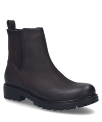 La bota en color Moro destaca por su diseño elegante y su práctico cierre de cremallera. El material de alta calidad le da un aspecto noble y garantiza una comodidad duradera.