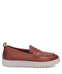 Il mocassino nel colore Hibiscus colpisce per il suo design semplice e una pratica chiusura con elastico. Il materiale liscio gli conferisce un aspetto elegante mentre la suola chiara crea un contrasto moderno.