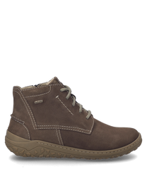 The half shoe in the color Brazil is made of robust leather and features lacing. Special features include contrasting seams and a profiled sole for better grip.