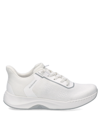 Zapato deportivo blanco de material sintético con cierre Easy On. Su diseño moderno y cómodo es ideal para uso diario.