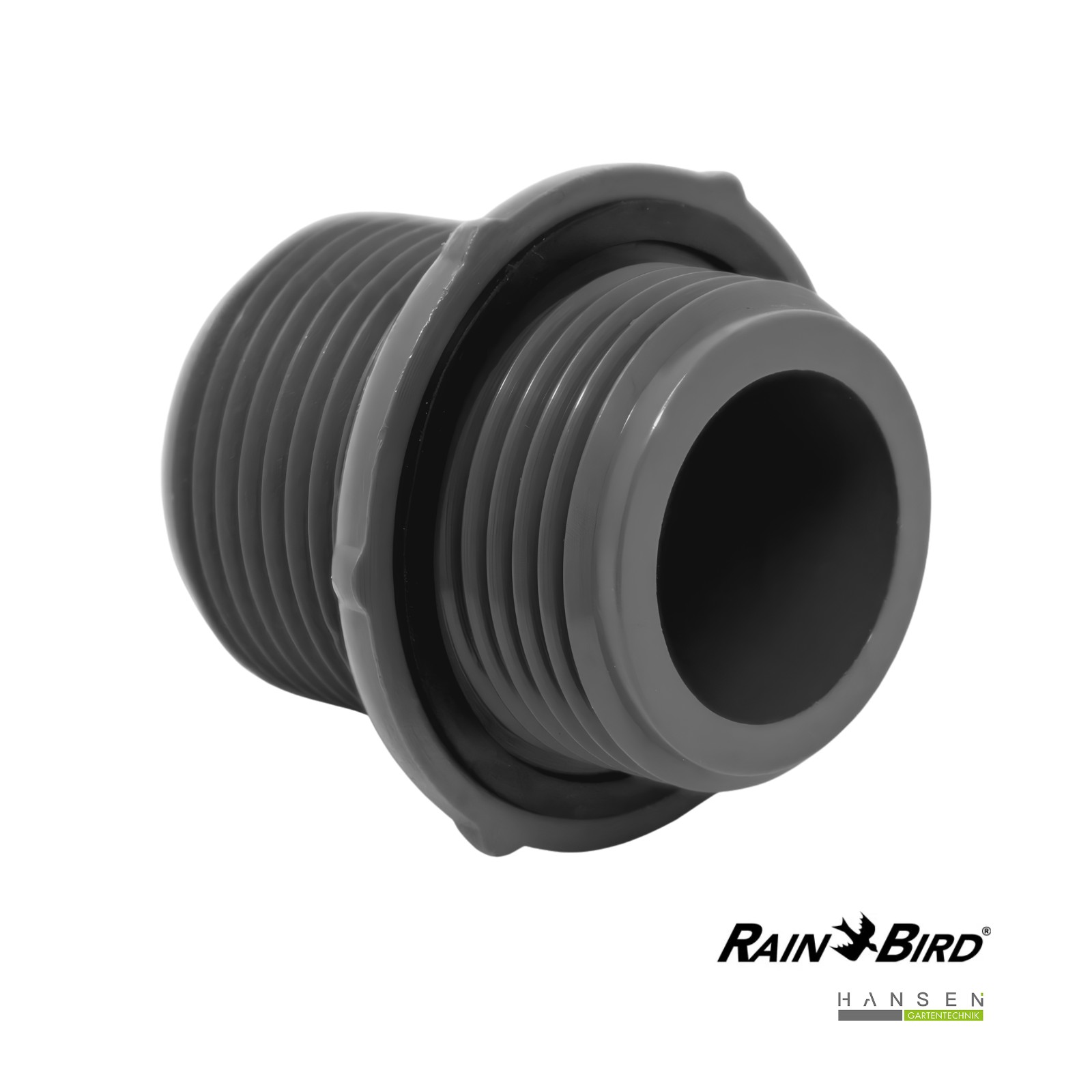 Abbildung zeigt freigestelltes Produktbild zu Rain Bird Adapter 1’’ AG x 1’’ AG, Doppelnippel für das Rain Bird RB1200-Verteilersystem Abbildung zeigt freigestelltes Produktbild zu Rain Bird Adapter 1’’ AG x 1’’ AG, Doppelnippel für das Rain Bird RB1200-Verteilersystem