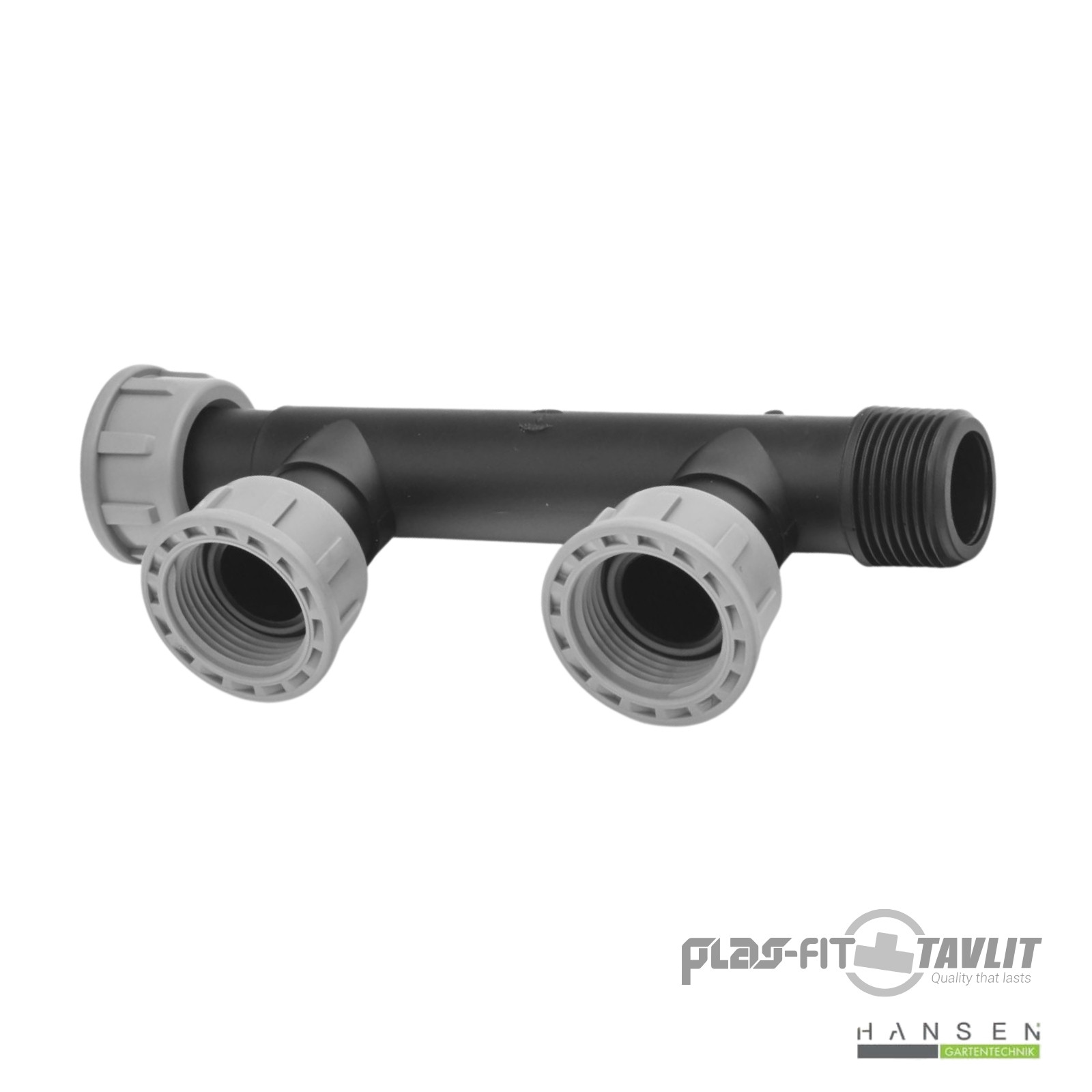 Abbildung zeigt freigestelltes Produktbild zu Tavlit Verteiler 1 2 Abgänge (3 x 1 IG x 1 AG) mit O-Ring Abbildung zeigt freigestelltes Produktbild zu Tavlit Verteiler 1 2 Abgänge (3 x 1 IG x 1 AG) mit O-Ring
