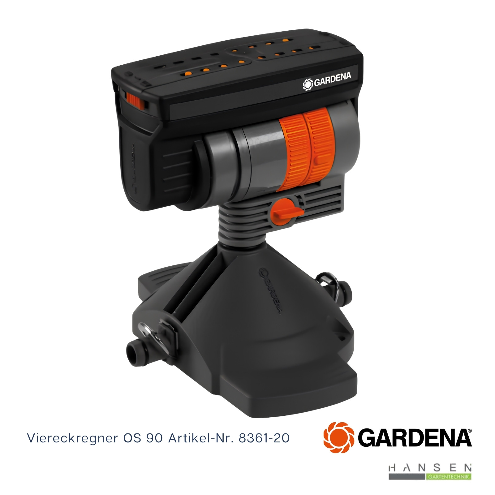 Abbildung zeigt freigestelltes Produktbild zu Gardena MDS Viereckregner OS 90 Abbildung zeigt freigestelltes Produktbild zu Gardena MDS Viereckregner OS 90