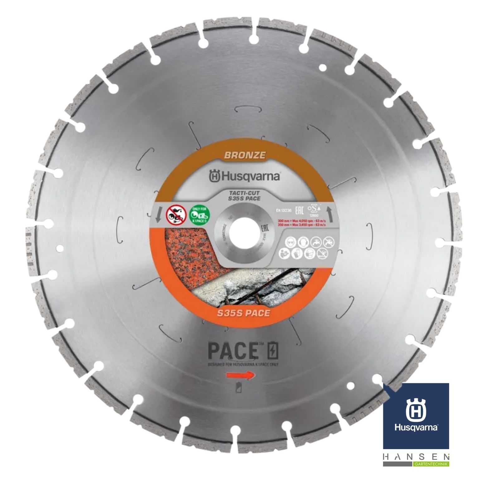 Husqvarna TACTI-CUT S35S PACE Diamanttrennscheibe 350 mm Husqvarna TACTI-CUT S35S PACE Diamanttrennscheibe 350 mm