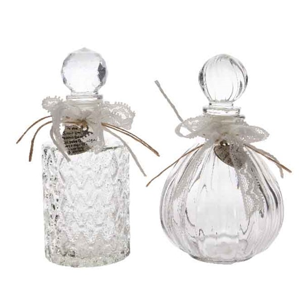 Glasflasche mit Stöpsel Vintage