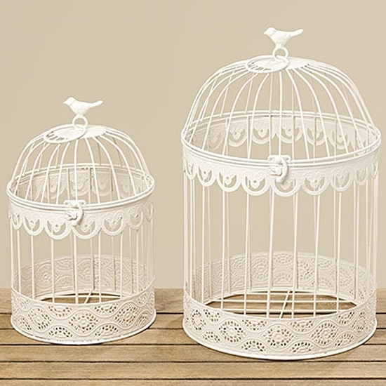 Deko Vogelkäfig Vintage cremeweiß 30cm | Party Schlaudt GmbH | Kostüme | Deko