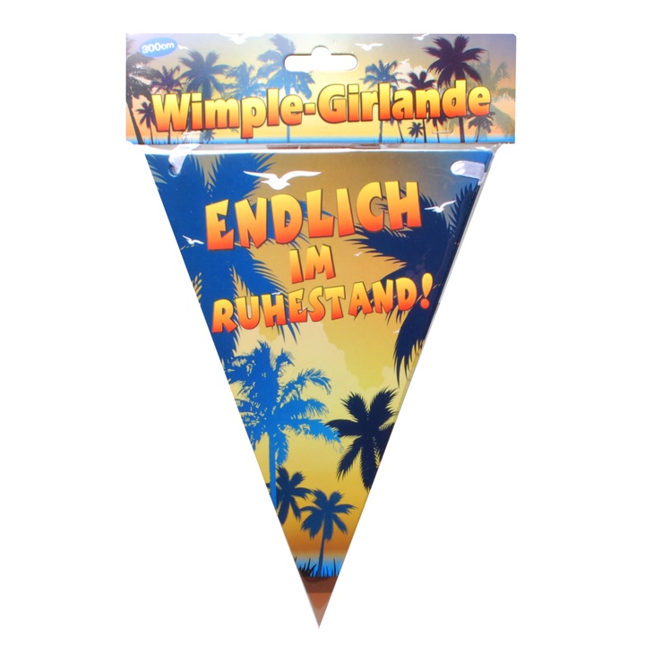 Wimpelkette Endlich Ruhestand Rentner