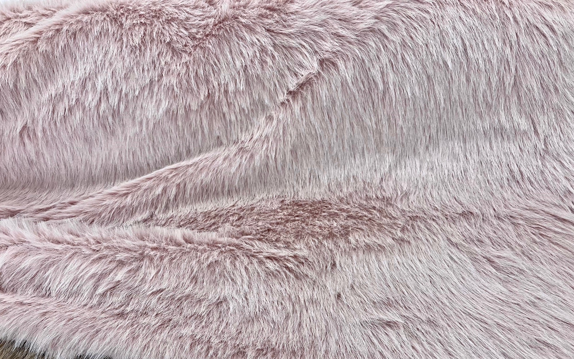 Fellimitat Kunstfell Langhaar pastell rosa hellrosa | Party Schlaudt GmbH | Kostüme | Deko