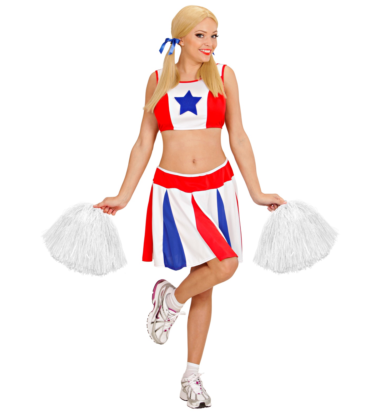 Cheerleader-Pompom weiß