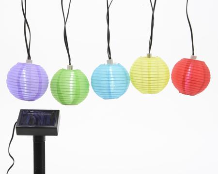 LED-Solar-Lampionkette bunt | Party Schlaudt GmbH | Kostüme | Deko