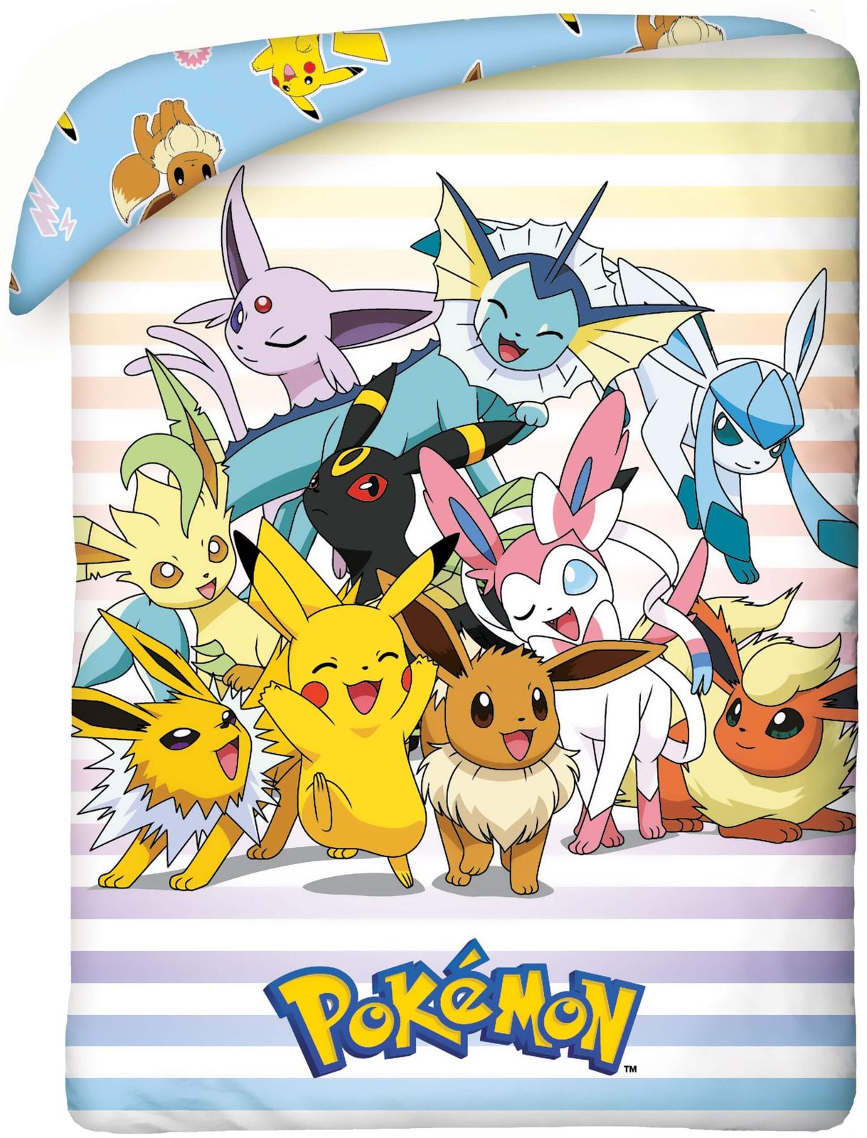 Pokemon Wende-Bettwäsche-Set 135x200 80x80 Baumwolle Pikachu & Freunde Bettzeug Pokemon Wende-Bettwäsche-Set 135x200 80x80 Baumwolle Pikachu & Freunde Bettzeug